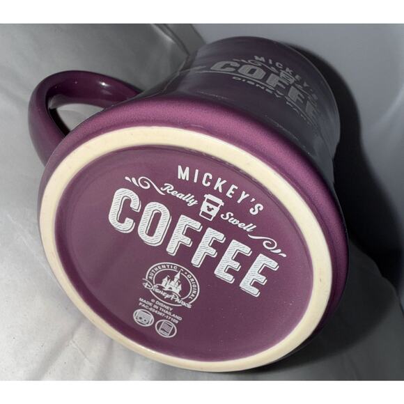NEW Authentic Disney Parks Mickey's Really Swell Coffee Mug Purple Collectible - Picture 2 of 5